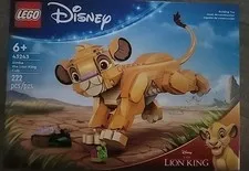 LEGO Disney Simba The Lion King Cub Building Toy - Collectible Play & Display