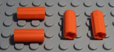 LEGO Technic Double Connector for Cross Pin Dark Orange 4 Pieces