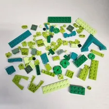 Lego Lot Mixed Misc. Greens Bricks/Parts/Replacements