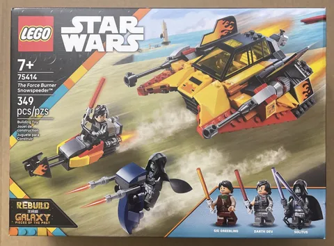 LEGO 75414 Star Wars: The Force Burner Snowspeeder Solitus Darth Dev NEW SEALED