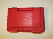 Vintage! LEGO Red Hard Carry Case Box, 1984 Made in USA, Travel Case, Storage