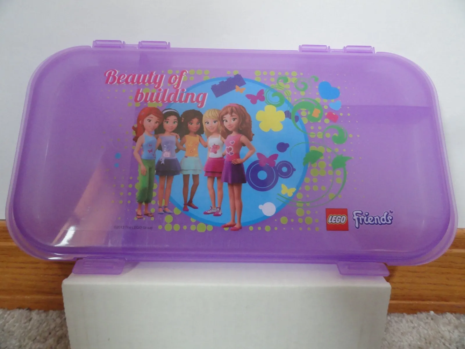 Lego Friends Beauty of Building Purple Minifigure Storage Case