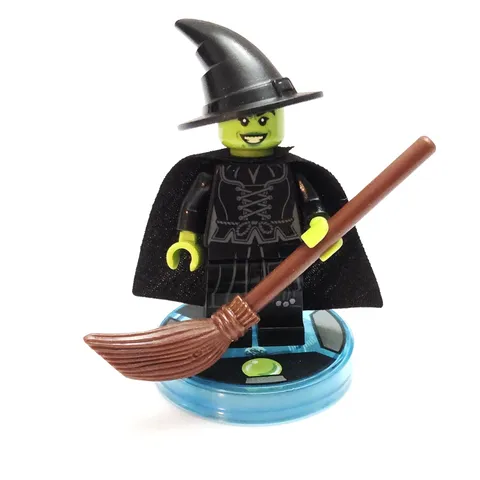 LEGO Wizard of Oz Wicked Witch Minifigure & Toy Tag Disc Dimensions Elphaba Fig