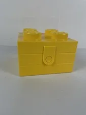 YELLOW LEGO BOX STORAGE BOX LUNCHBOX