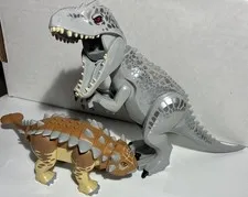 LEGO Jurassic World Indominus Rex and Ankylosaurus Dinosaurs from 75941 Lot