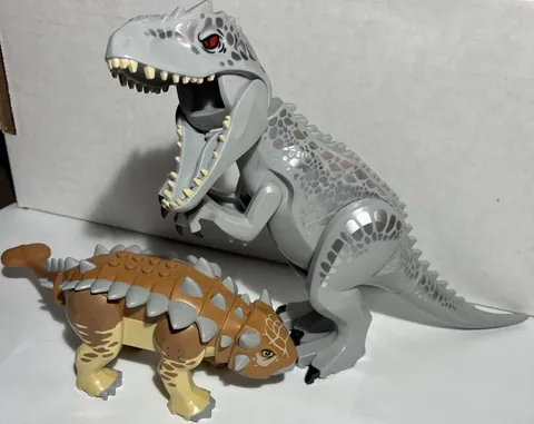 LEGO Jurassic World Indominus Rex and Ankylosaurus Dinosaurs from 75941 Lot
