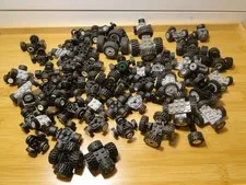 LEGO Tires Wheels Rims Axles Assorted Sizes & Color Lot