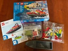 LEGO City: Fire Rescue Boat (60373), 100% Complete, Open Box, Read Description 