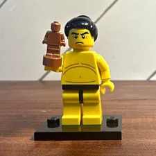 LEGO Minifigure Series 3 Sumo Wrestler COL043 8803-7 Complete w/ Stand 2011