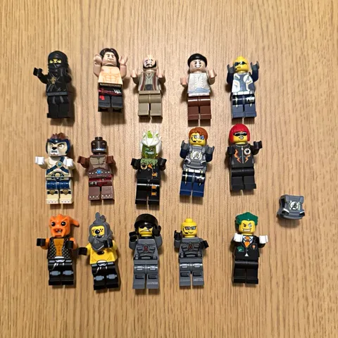 LEGO Mini figure lot w/ themes Ninjago, prince of Persia, space police and more