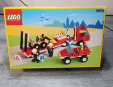 LEGO 1656 Rescue Truck & Tow Trailer Set 1991 VTG Town Classic SEALED Bags