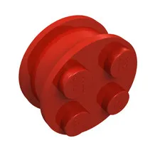 5x LEGO® Part 7039 - Wheel with 4 Studs and Metal Axle