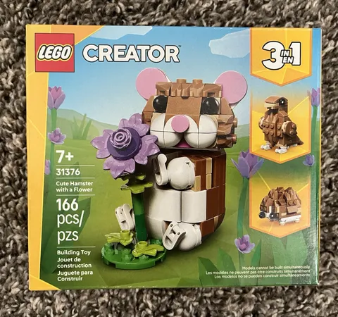 LEGO CREATOR 31376 Cute Hamster with a Flower 3in1 