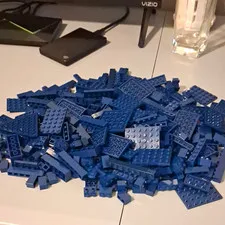 LEGO Dark Blue Brick Piece Bulk Lot Sold by Weight 1 lb.