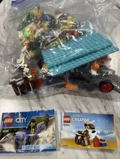 ✨LEGO City✨30349 Sports Car & Creator 40434 Reindeer Manuals & Mixed Pieces Lot