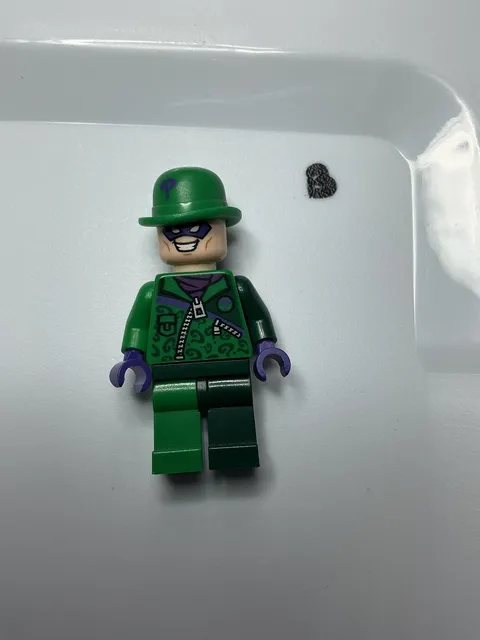 LEGO Minifigure The Riddler Super Heroes   Zipper Outfit