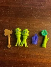 LEGO City part cty1727 - Alien Minifig head w/ tentacles - 2 Pc Lot