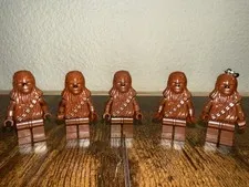 LEGO Star Wars Chewbacca Wookiee Minifigure sw0011a (Lot of 5)