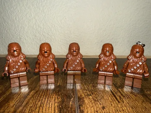 LEGO Star Wars Chewbacca Wookiee Minifigure sw0011a (Lot of 5)