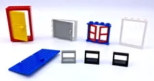 LEGO 8 Windows & Doors Replacement Parts Pieces Vintage