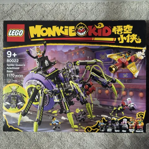 RETIRED factory SEALED LEGO Monkie Kid Spider Queen's Arachnoid (80022)