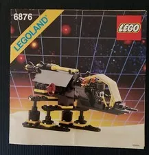 Vintage 1988 Lego Space Blacktron 6876 Alienator Instruction Manual Only