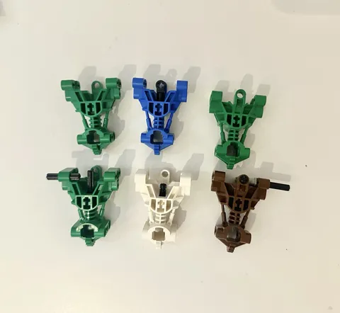 LEGO Bionicle Technic Torso Lot – Part # 32489 – Set of 6 – Toa Mata / Nuva