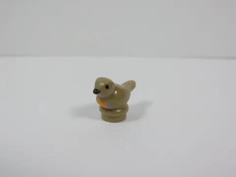 LEGO Dark Tan Bird w/ Black Eyes Animal Minifig S3