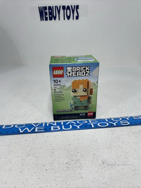 LEGO BRICKHEADZ MINECRAFT ALEX 40624 NEW, SEALED. RETIRED SET. SHIPS FAST!