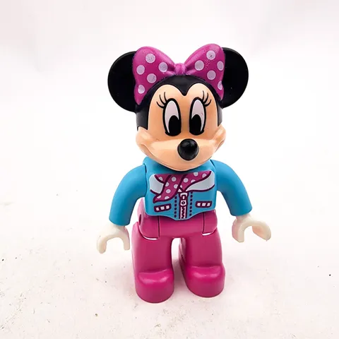 LEGO DUPLO Disney Minnie Mouse Figure Blue Shirt Pink Pants Pink Bow Replacement