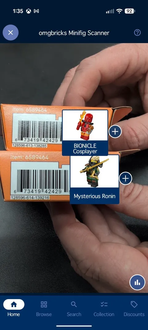 LEGO CMF Series 29 Bionicle Cosplayer and Mysterious Ronin Lloyd NIB
