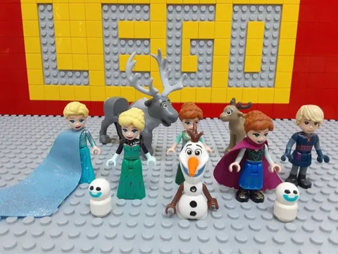 Lego Disney Princess Frozen Minifigure Set Anna Elsa Kristoff Sven Olaf