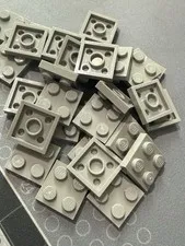 Lego 2x2 Plate 3022, Light Bluish Gray x 30 Pieces, SS02