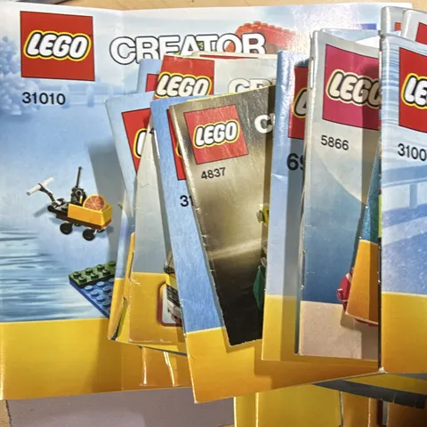 LEGO Creator Illustrated Instruction Manual Booklet Lot, Sets 31010 31006 5866