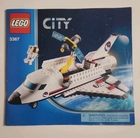 Official LEGO City Brand 3367 Space Shuttle Manual Instruction Book Only