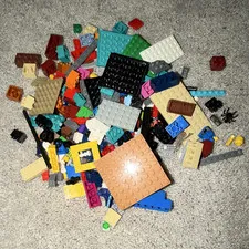 LEGO Bulk Lot Assorted Bricks,  100+ Multicolor Plastic Unpackaged