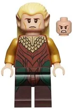 LEGO® Minifigure The Hobbit & TLOTR lor035 LEGO®las Reddish Brown and Gold Robe