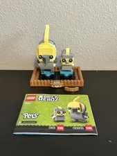 LEGO 40481 Brickheadz 136 Chick & 135 Cockatiel 100% Complete with Instructions!