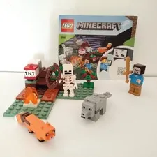 Lego Minecraft 2 Sets 21162 Taiga Adventure 21164 Coral Reef Complete Manuals