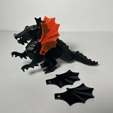 LEGO Minifigure Black Dragon w/ Wings - Classic Castle 6129c04 - Fright Knights