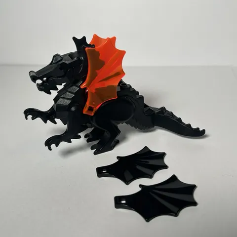 LEGO Minifigure Black Dragon w/ Wings - Classic Castle 6129c04 - Fright Knights