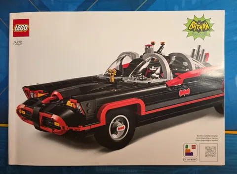 LEGO Batman Batmobile 76328 Illustrated Instruction Manual Booklet