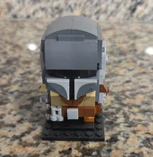 LEGO The Mandalorian BrickHeadz Style Figure w/ Black Display Base, Accessory