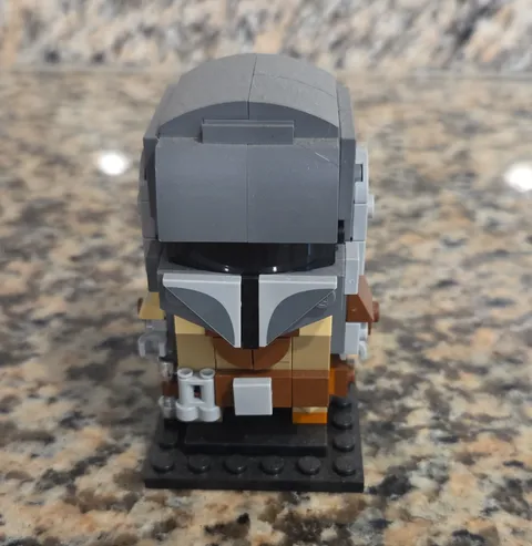 LEGO The Mandalorian BrickHeadz Style Figure w/ Black Display Base, Accessory