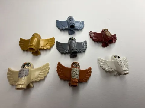 Lego Animal Flying Owl Lot Of 7 Hedwig