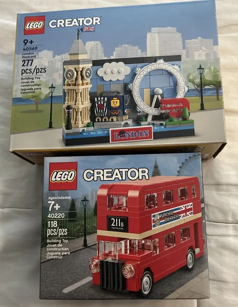 LEGO CREATOR: London Postcard 40569 & London Bus 40220 New and Sealed