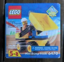 LEGO City Center: Mini Dump Truck (6470) New In Box Sealed 2000