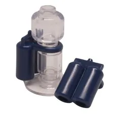2x LEGO Minifigure Air Tanks Backpack Breathing Apparatus