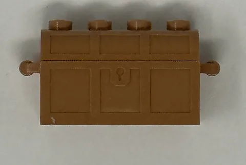 Lego 1x Pirate Medium Nougat Treasure Chest Complete Assembly
