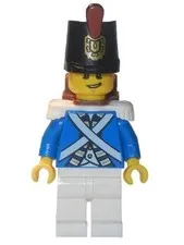 LEGO® Minifigure Pirates pi154 Bluecoat Soldier 3 Lopsided Grin